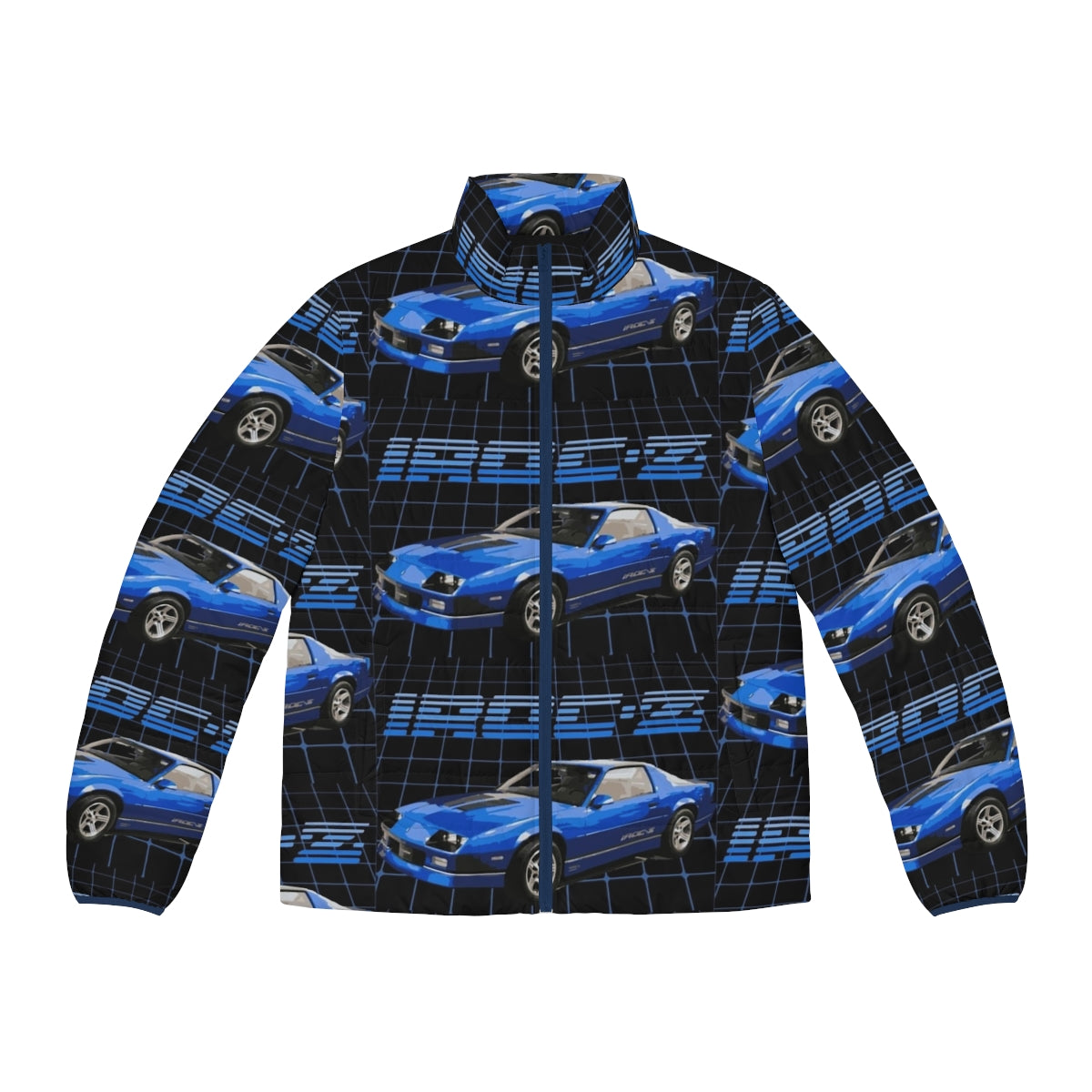 1989 Camaro IROC-Z 1LE puffer jacket with classic muscle car design