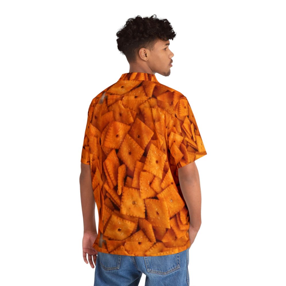 Cheez Its Hawaiian Shirt featuring the iconic Cheez Its cracker design - People Back