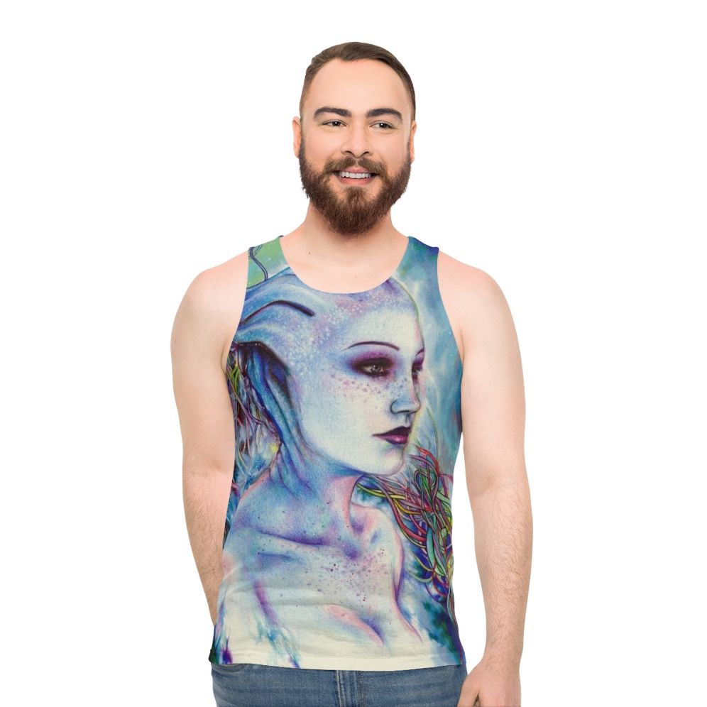 Mass Effect Liara Tsoni Unisex Tank Top - men