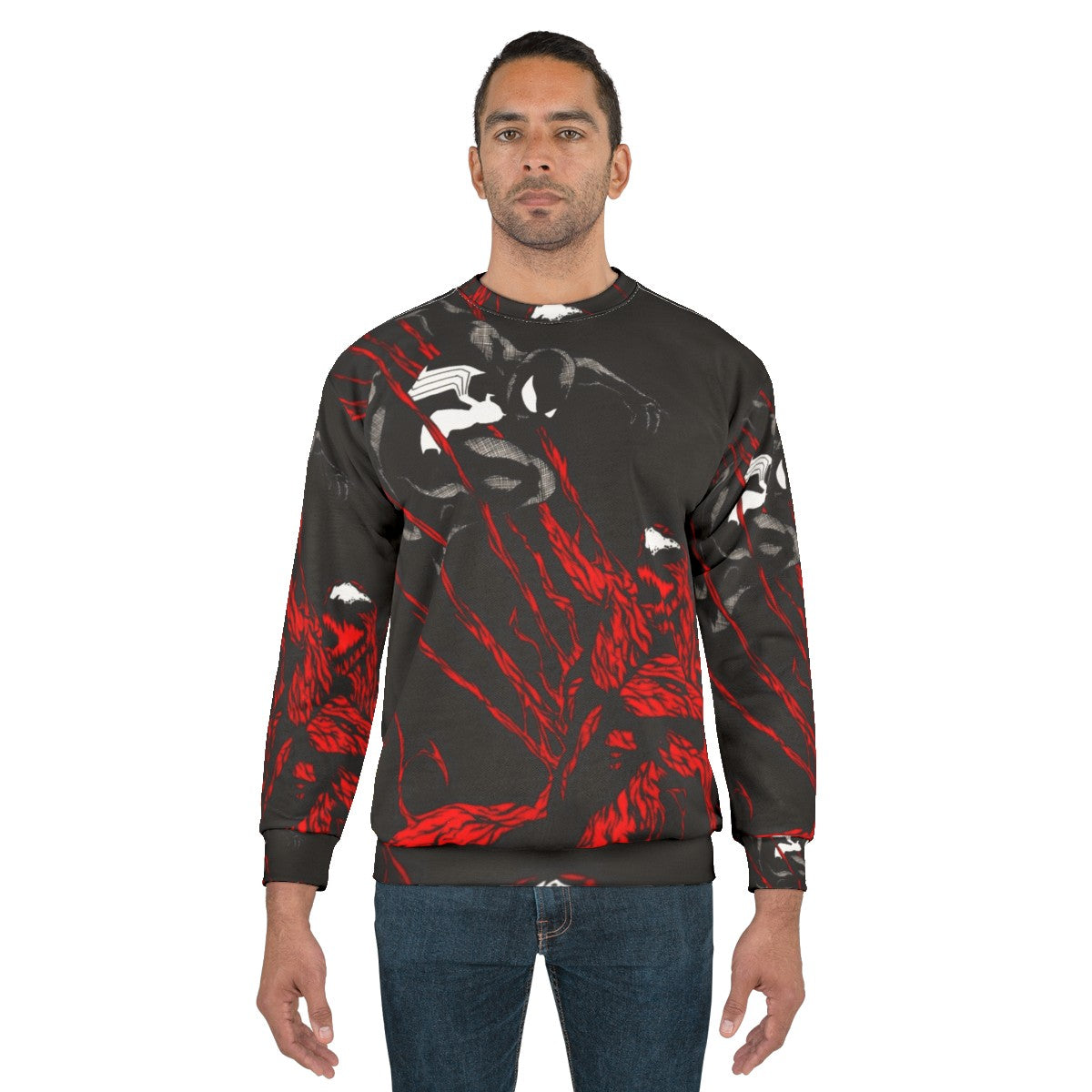 Carnage Sweatshirt featuring Spider-Man's symbiote villain - men