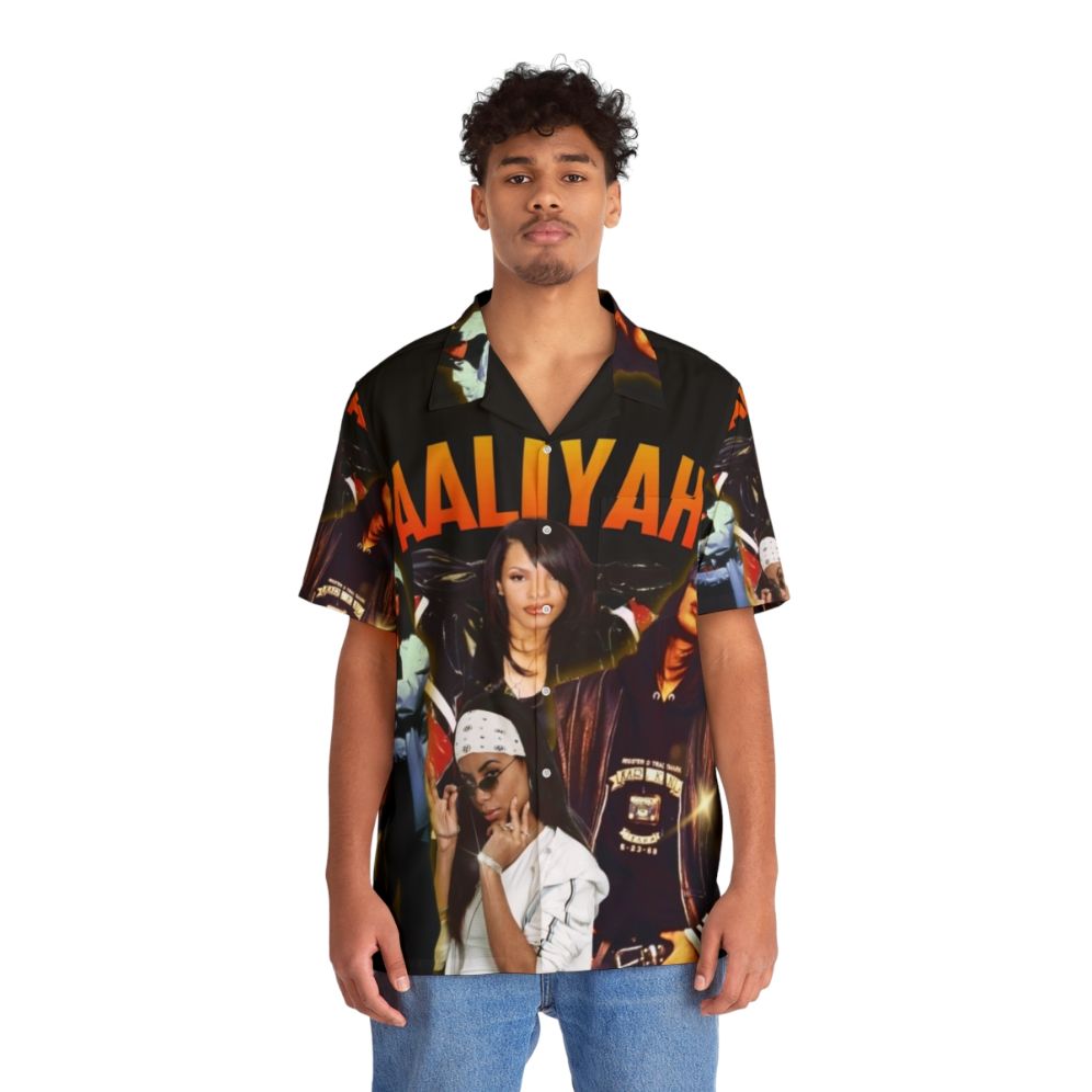 Aaliyah Vintage 90s Hawaiian Shirt - Lifestyle