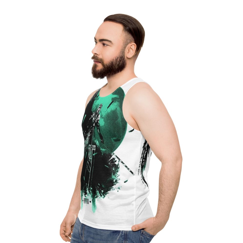 Final Fantasy VII Unisex Tank Top featuring Cloud, Sephiroth, and more - men side