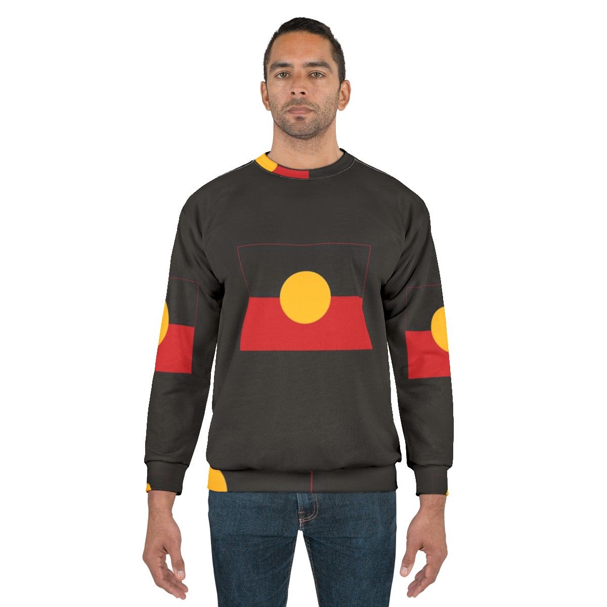 Aboriginal flag sweatshirt design - men