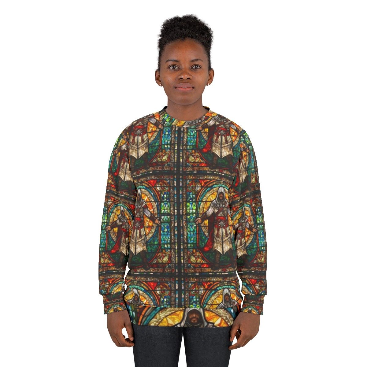 Assassin's Creed Stained Glass Mosaic Sweatshirt - women