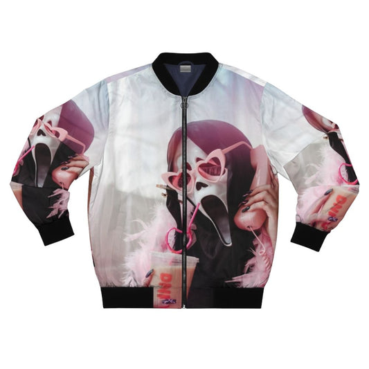 Ghostface bomber jacket with Sarah Smile design