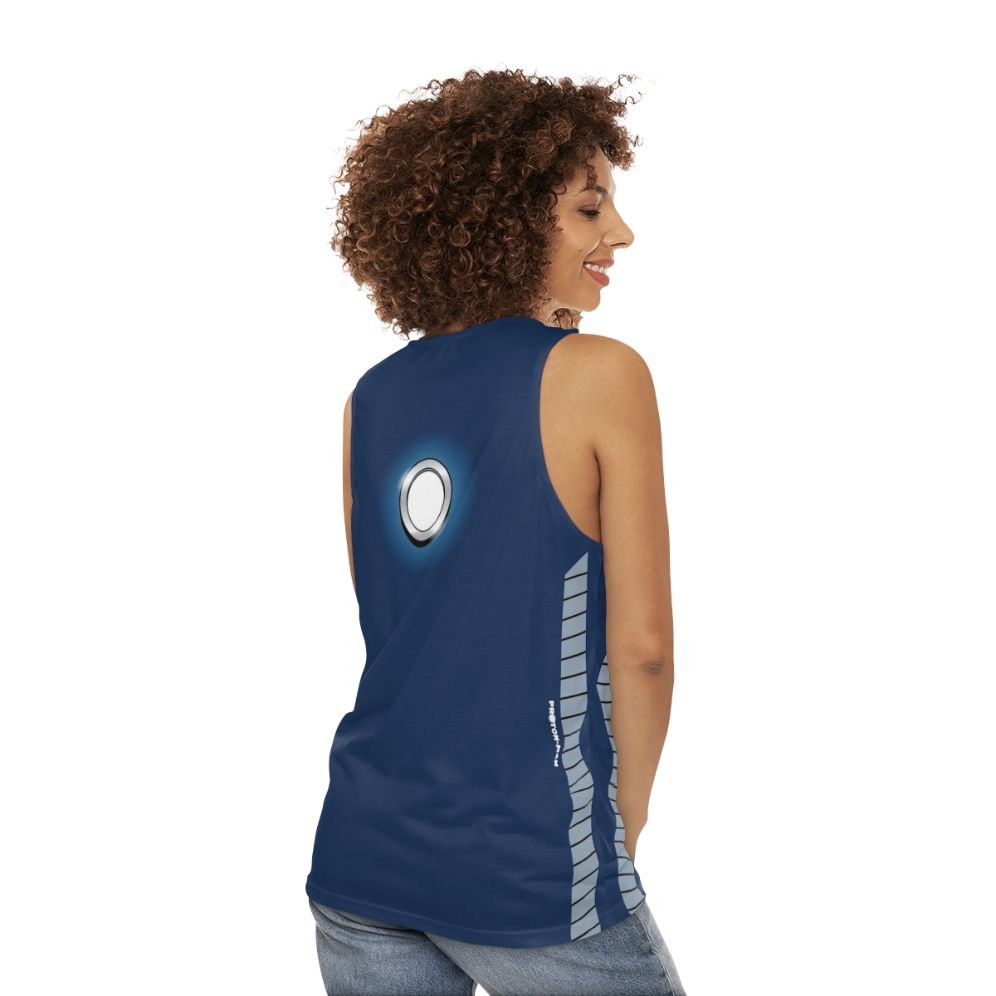 Proton Man Costume Adult Unisex Tank Top - women back