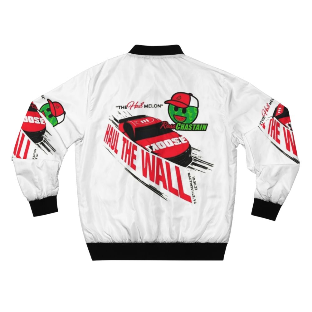 Ross Chastain Haul The Wall Hail Melon NASCAR Bomber Jacket - Back