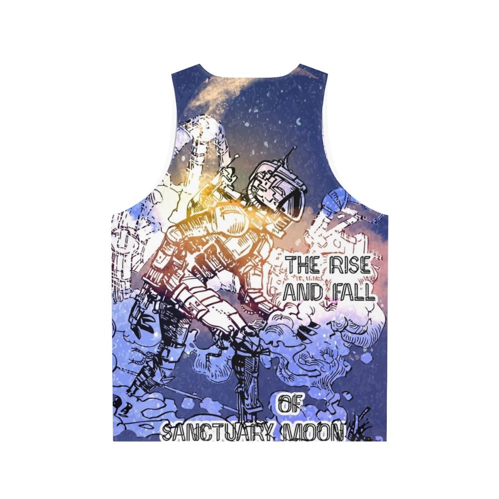 Unisex sci-fi tank top featuring The Rise and Fall of Sanctuary Moon - Back