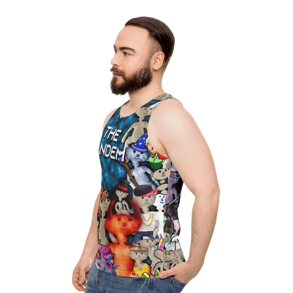 Mandem Bear Unisex Alpha Tank Top - men side