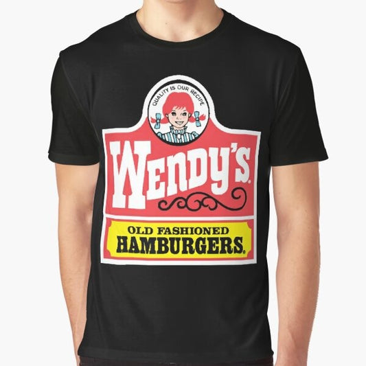 Wendy's retro old fashioned hamburgers graphic t-shirt