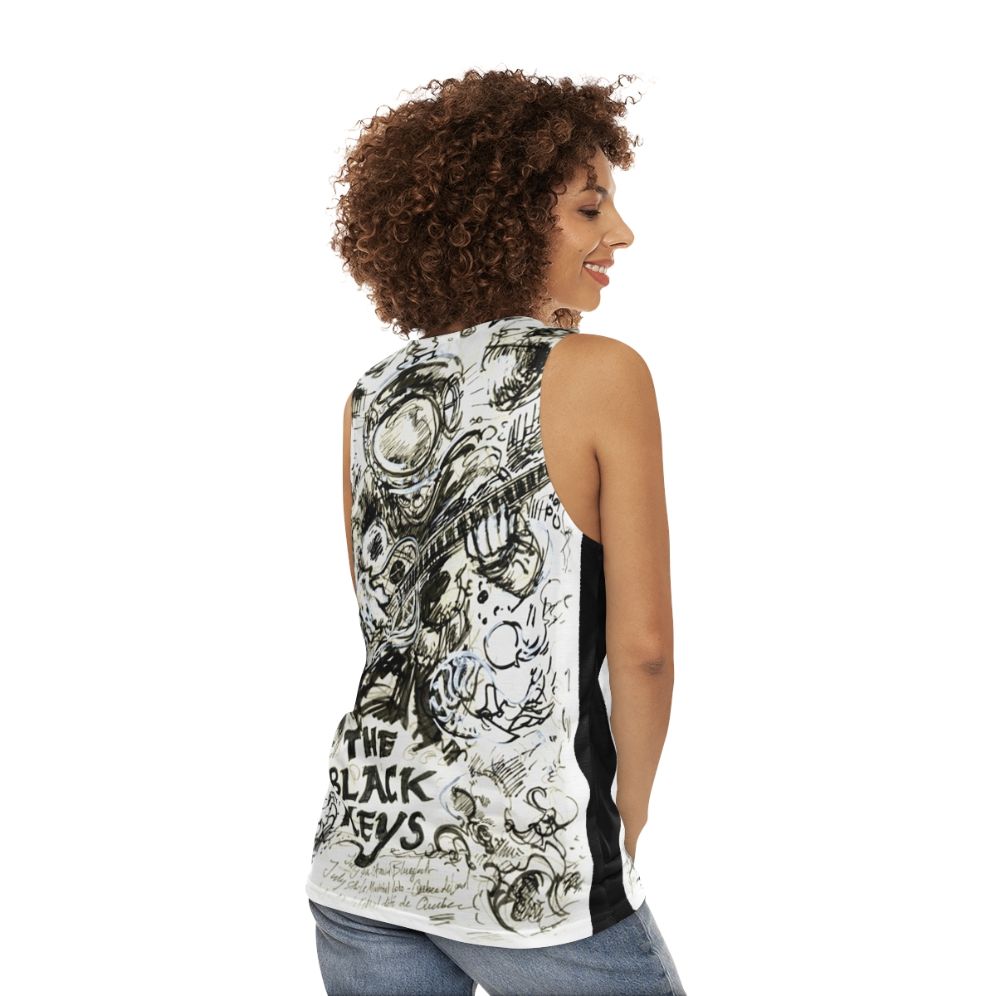 The Black Keys Unisex Music Fan Tank Top - women back