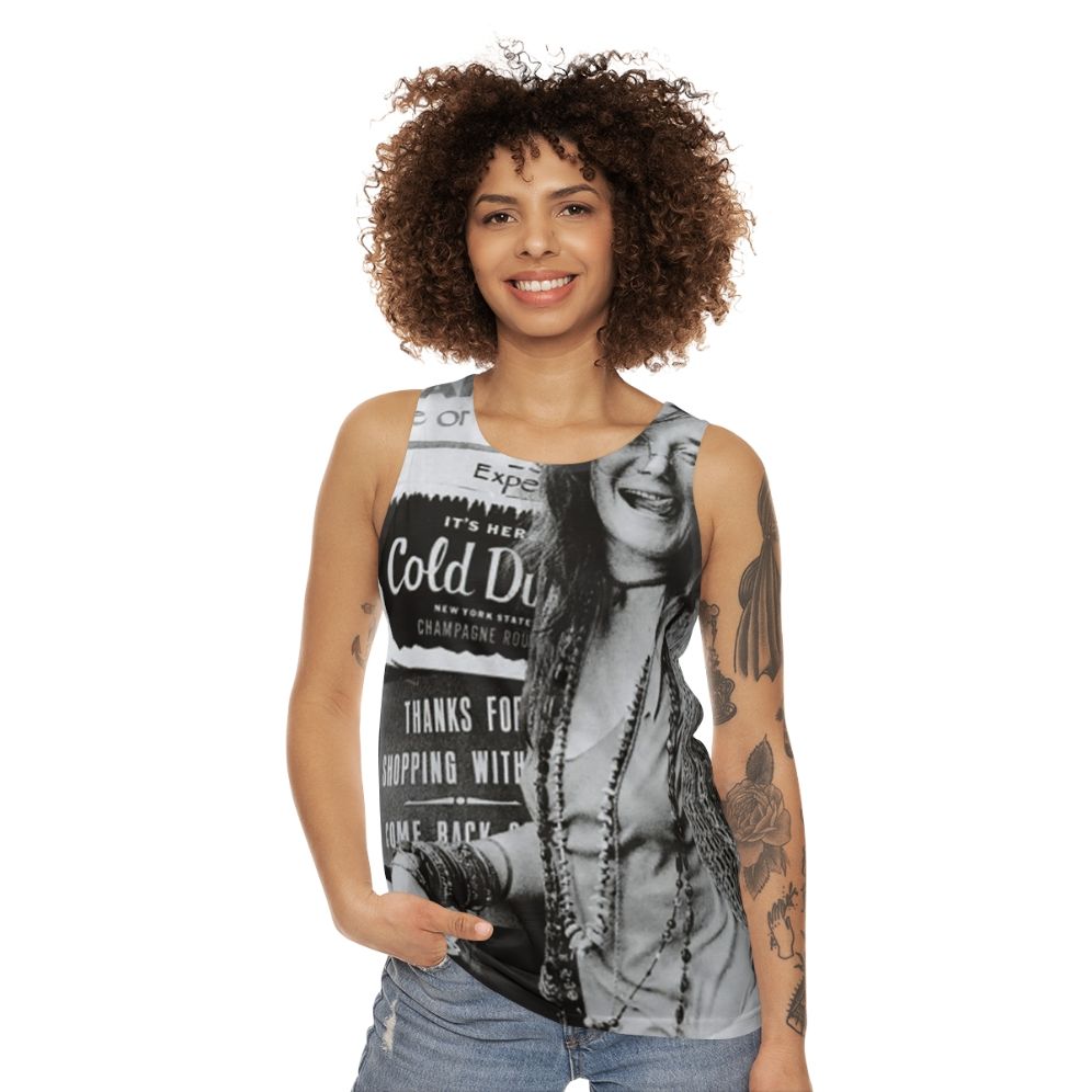 Janis Joplin graphic tank top - women