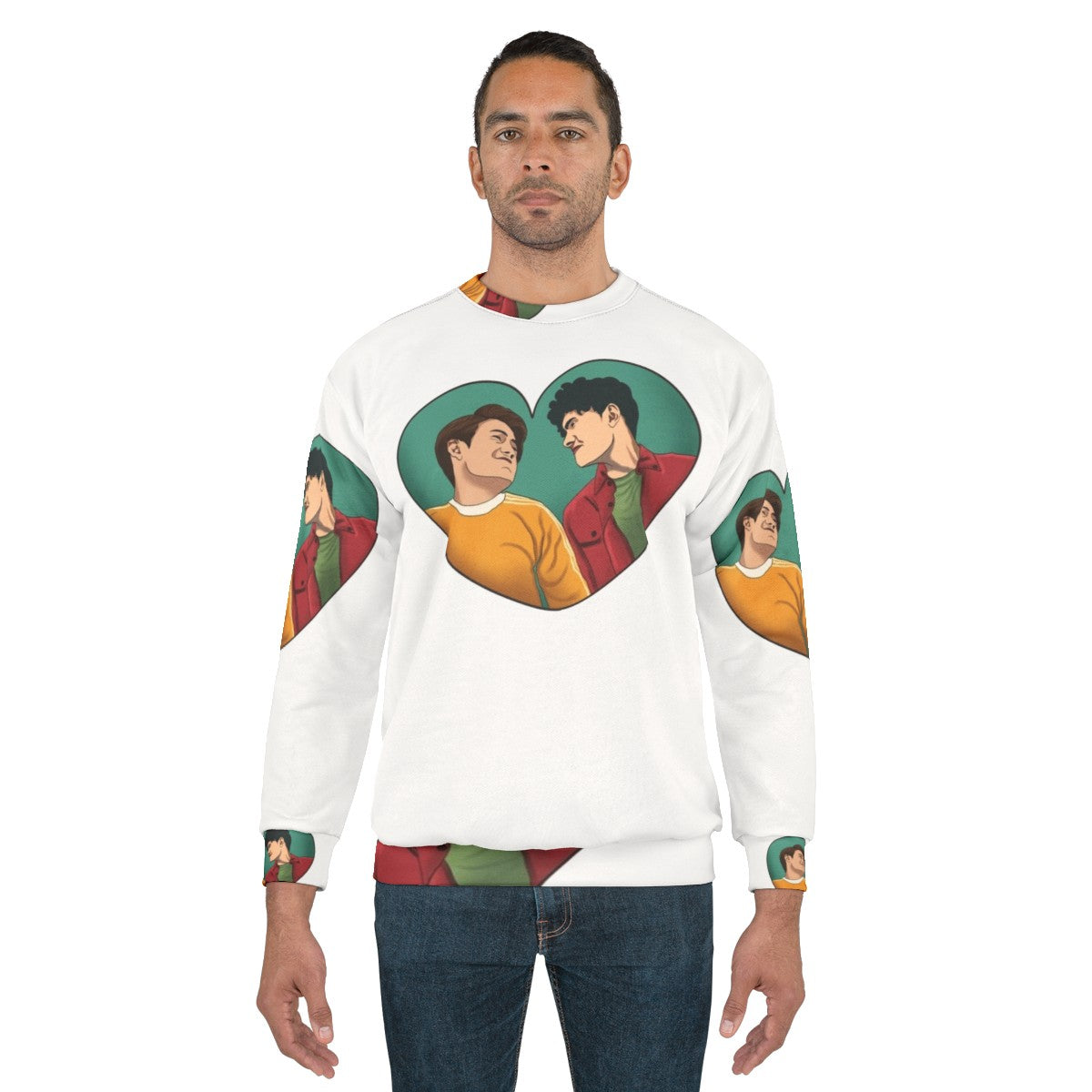 Heartstopper Nick and Charlie Friendship Sweatshirt - men