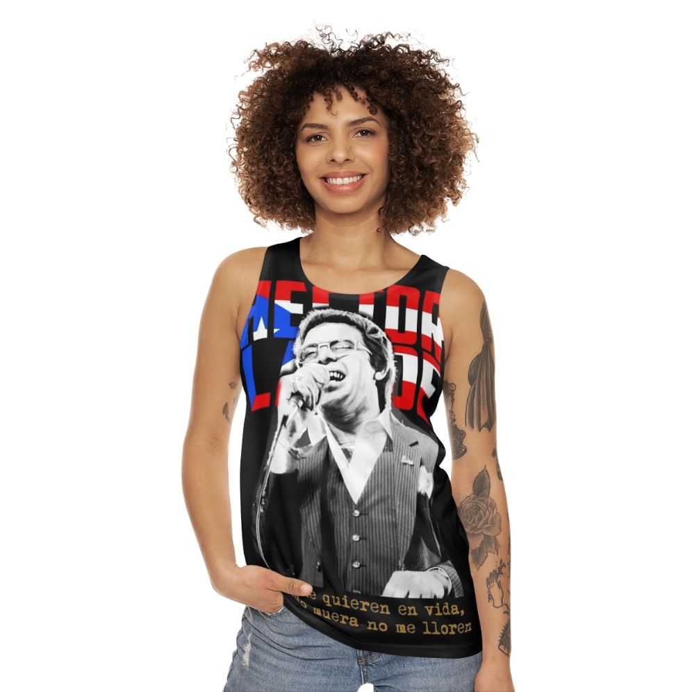 Hector Lavoe Latin Salsa Unisex Tank Top - women