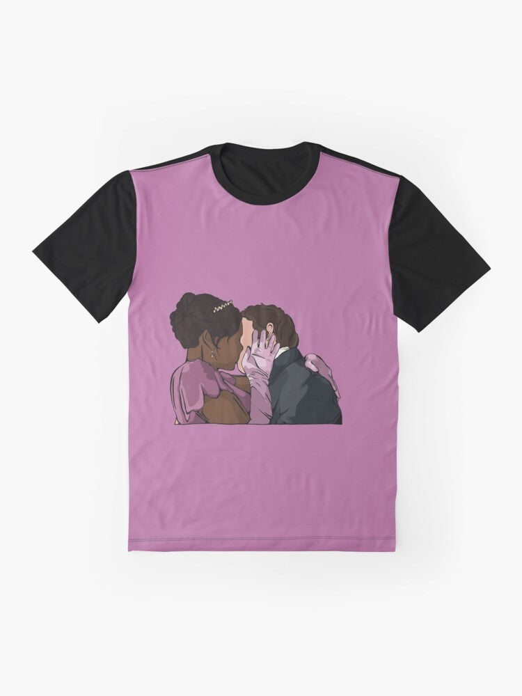 Kanthony Bridgerton graphic t-shirt featuring Kate and Anthony from the Netflix series Bridgerton - Flat lay