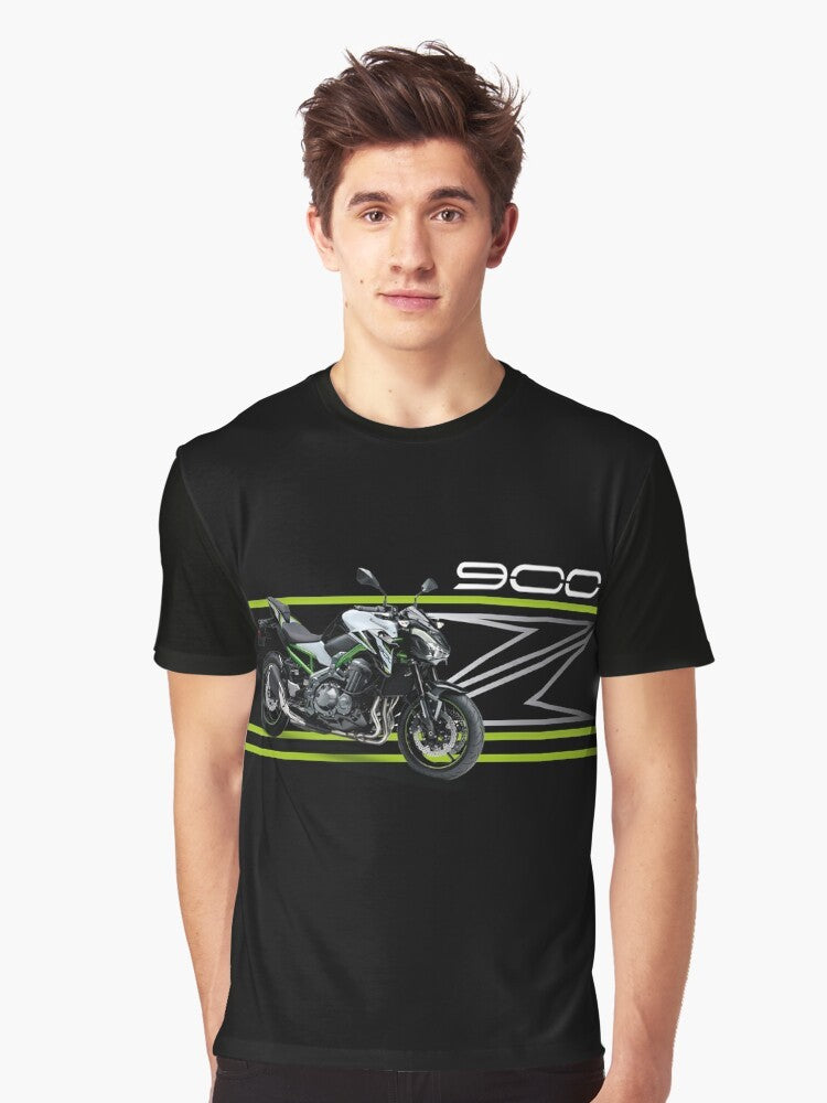 Kawasaki Z900 motorcycle graphic design t-shirt - Men