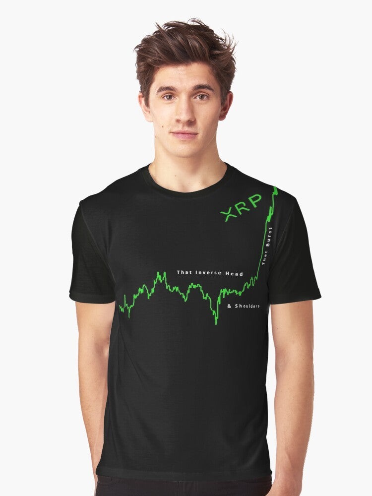 XRP Ripple Crypto Head and Shoulder Graphic T-Shirt - Men