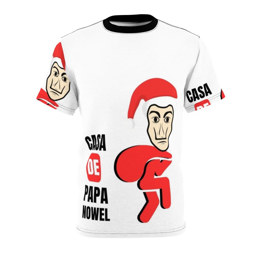 Casa De Papel Money Heist Inspired T-Shirt with Colorful AOP Design