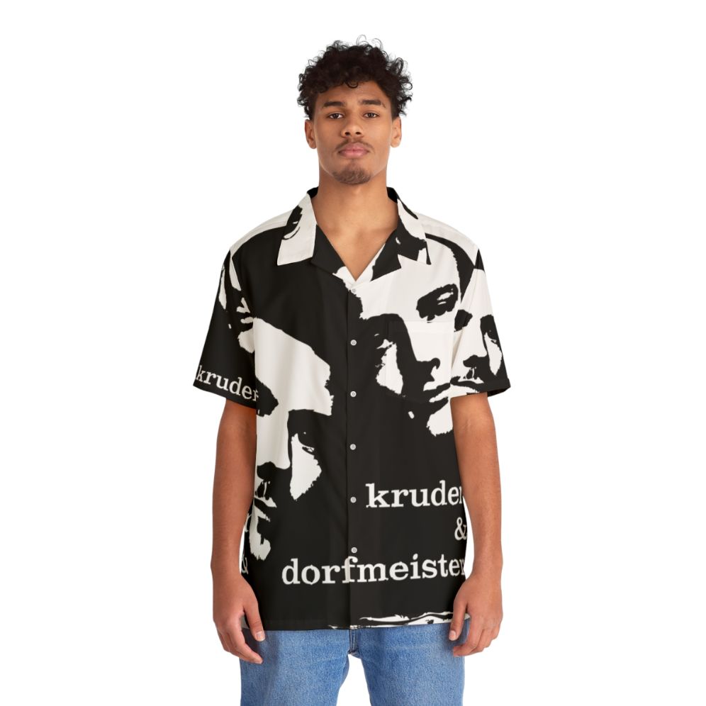 Vintage 90s Hawaiian Shirt featuring Kruder Dorfmeister music - People Front