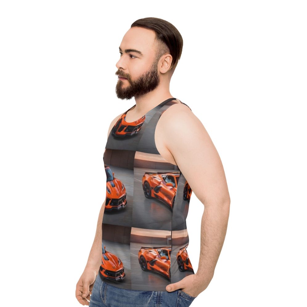 Corvette Unisex Tank Top - men side