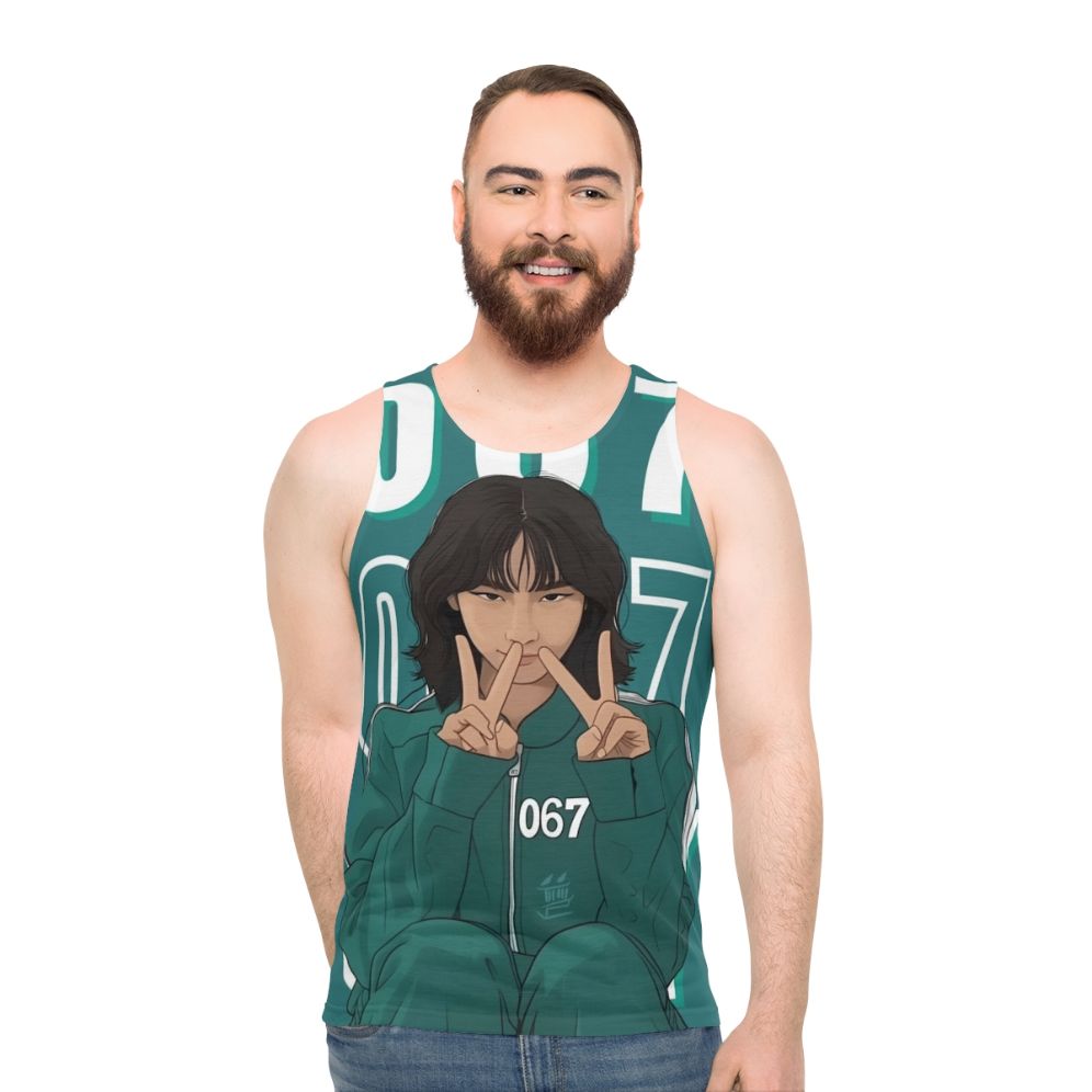 Squid Game Player 067 Kang Sae Byeok Unisex Tank Top - men