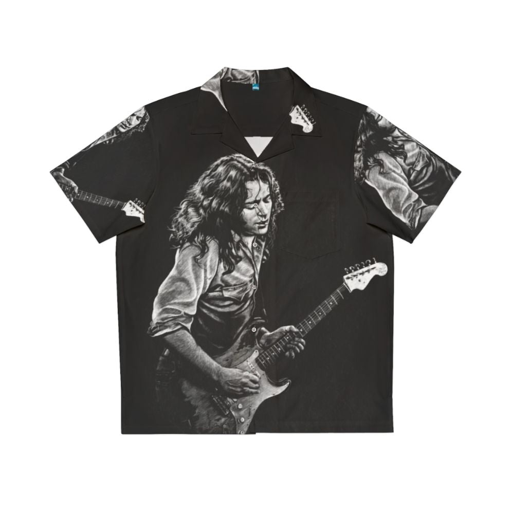 Rory Gallagher Hawaiian Shirt featuring the legendary Irish guitarist