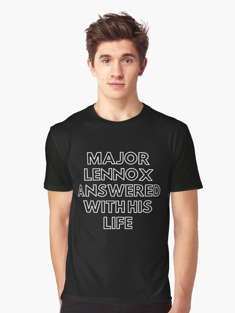 Sharpe's Major Lennox Life Graphic T-Shirt featuring Richard Sharpe character played by Sean Bean - Men