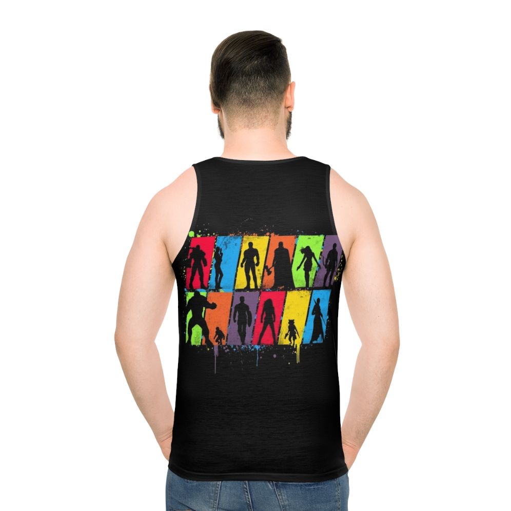 Superhero Tank Top Featuring Marvel Comics Avengers Endgame Design - men back