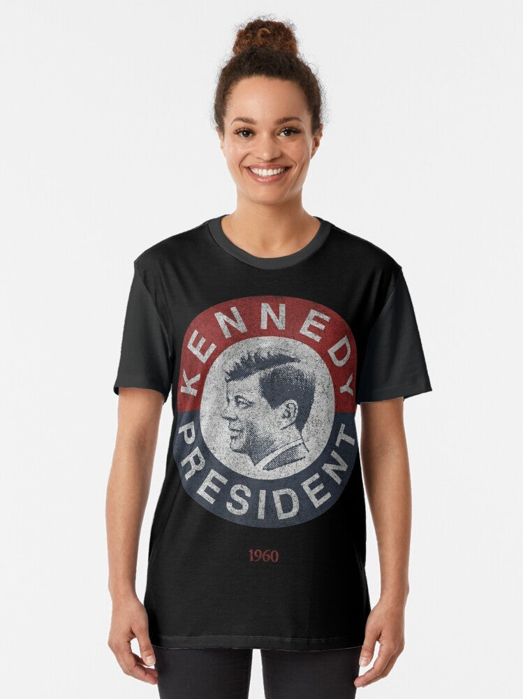 Vintage 1960s Kennedy for President graphic t-shirt - Women