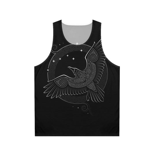 Mythical Nordic Raven Graphic Unisex Tank Top