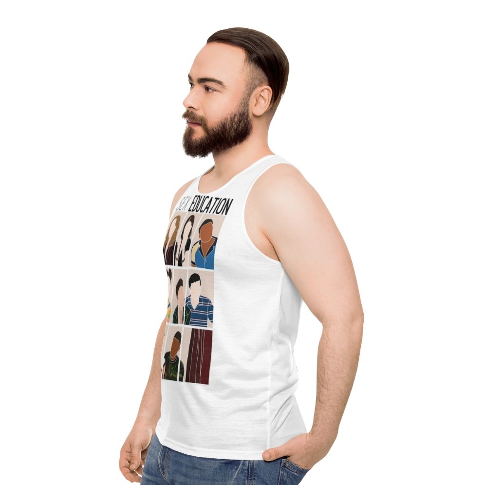 Sex Education Netflix TV Show Unisex Tank Top - men side