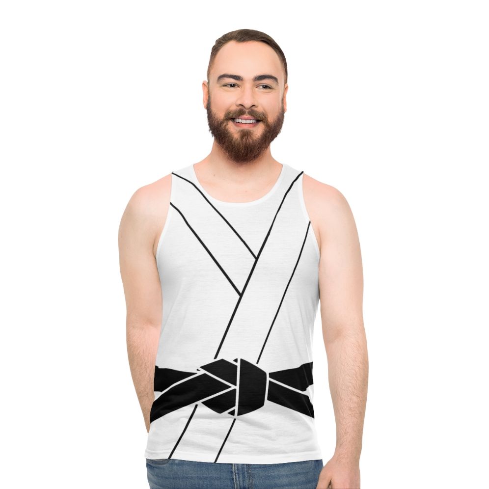 Unisex black belt martial arts tank top - men