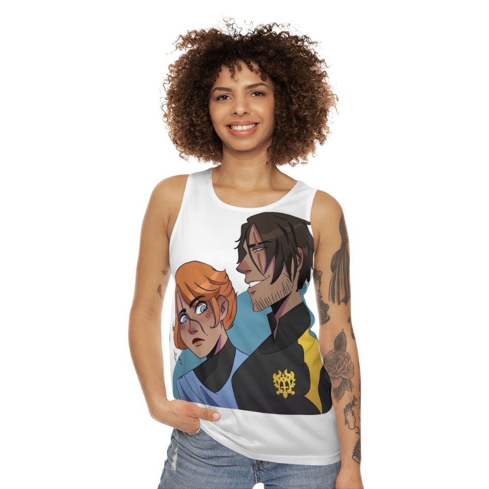 Castlevania Sypha and Trevor Unisex Tank Top - women