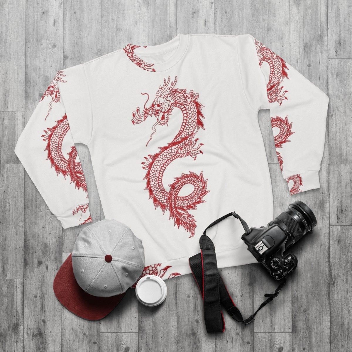 Legendary Animals Dragon Sweatshirt - flat lay