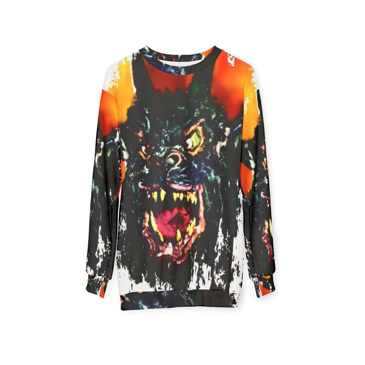 Night of the Demon Sweatshirt - Retro Horror Inspired Fashion - hanging