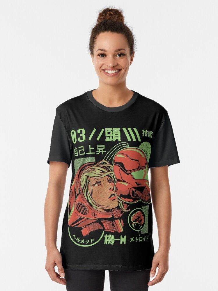 Retro sci-fi robot graphic t-shirt - Women