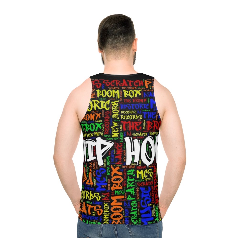 Hip hop music 50th anniversary unisex tank top - men back