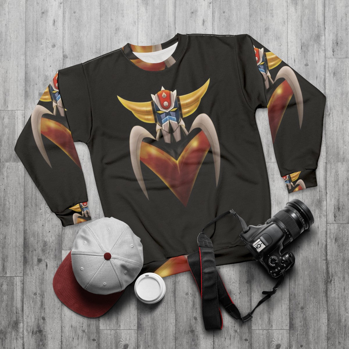 Ufo Robot Grendizer Anime Sweatshirt - flat lay