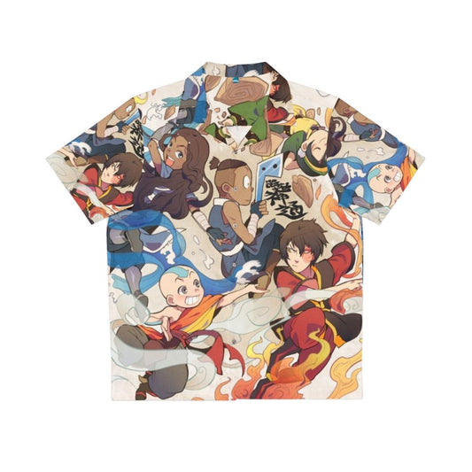 Avatar The Last Airbender Hawaiian Shirt featuring Team Avatar's Elemental Powers