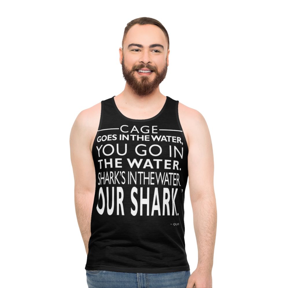 Jaws Shark Unisex Tank Top - men