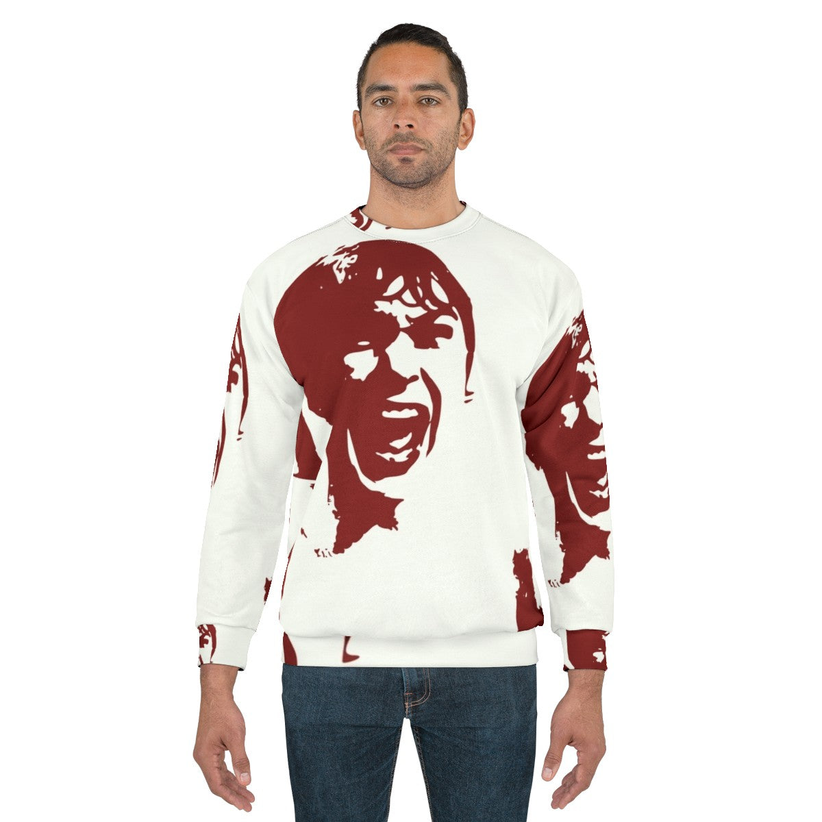 Psycho Sweatshirt with Hitchcock movie inspired retro vintage design - men