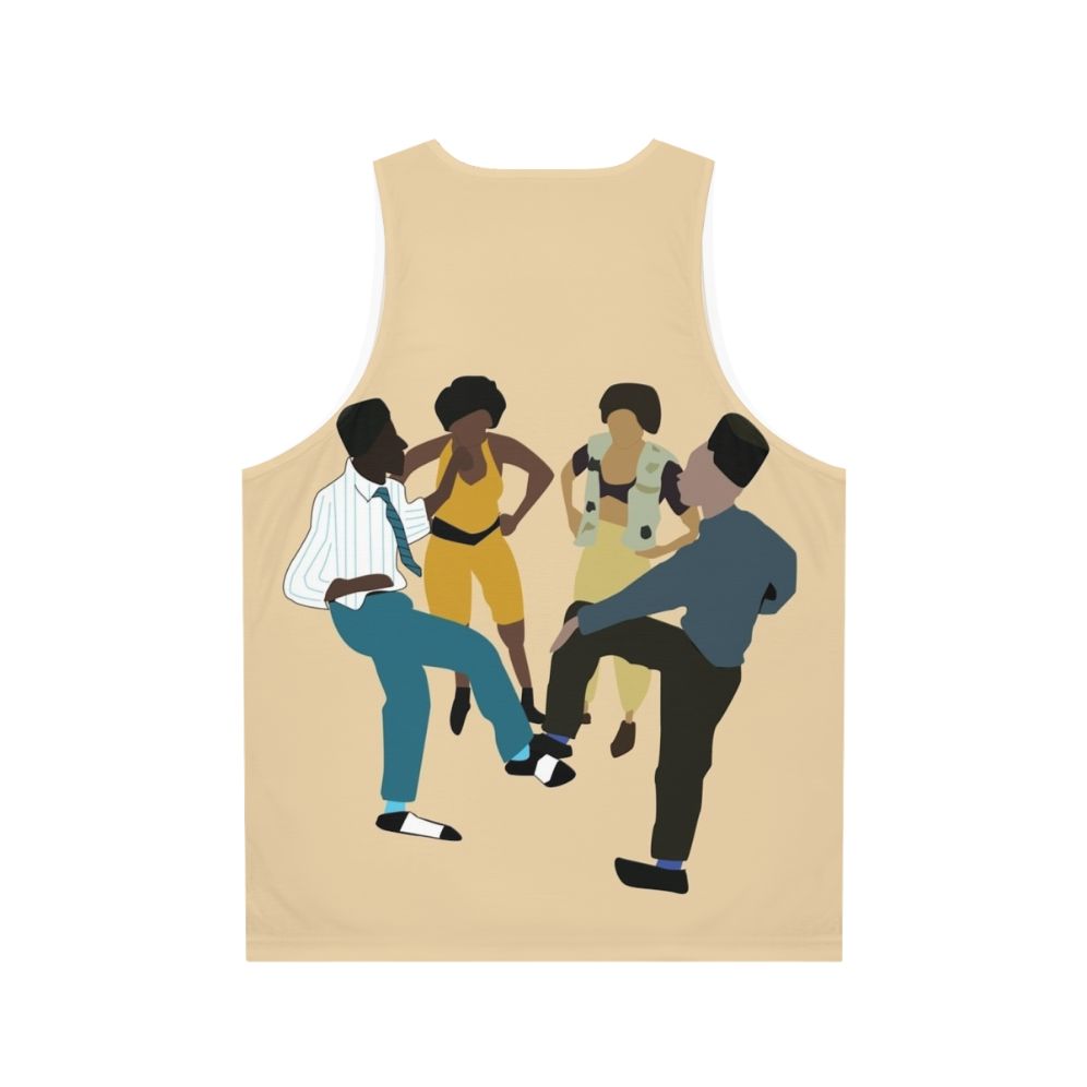 House Party Unisex Retro 90s Hip Hop Tank Top - Back