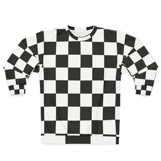 Checkered flag racing winner sweatshirt