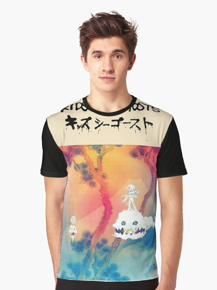 Kids See Ghosts Graphic T-Shirt featuring Kanye West and Kid Cudi's collaborative album artwork - Men