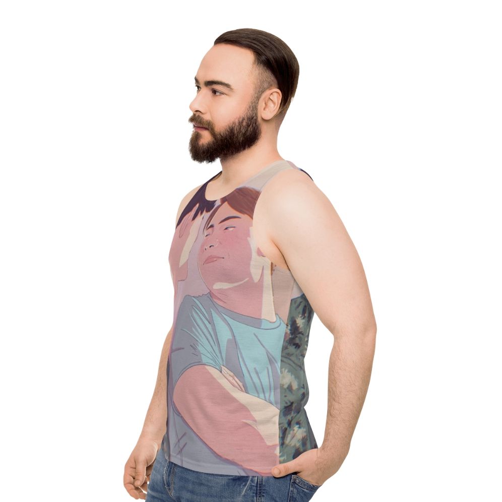 Heartstopper Charlie and Nick Unisex Tank Top - men side