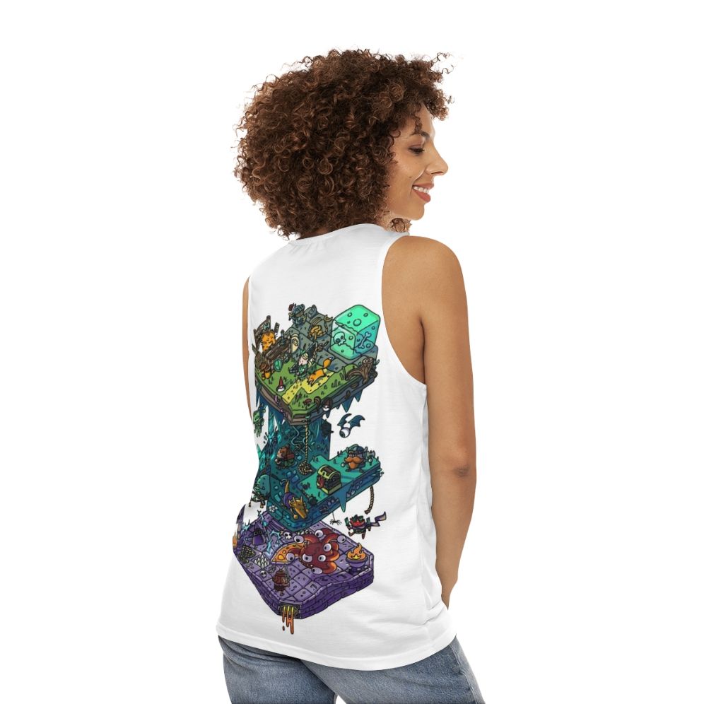 Isometric Dungeon & Dragons Unisex Tank Top - women back