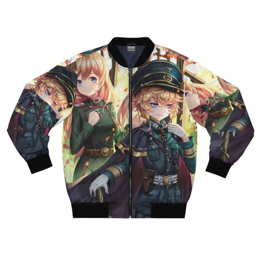 Tanya the Evil Anime Character Wearing a Bomber Jacket