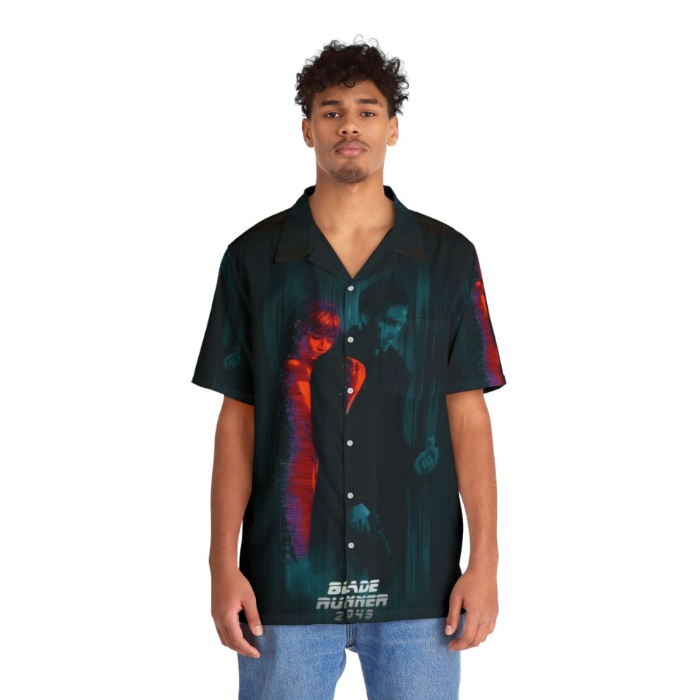 Blade Runner 2049 Joi and Joe Artwork Hawaiian Shirt - People Front