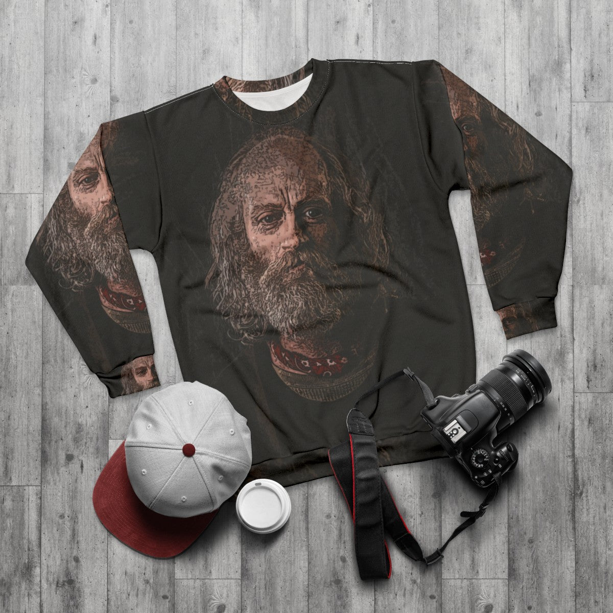 Z Nation Doc Portrait Sweatshirt - Apocalyptic Drama, Zombie TV Series - flat lay