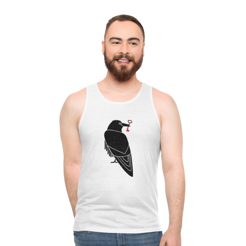 Unisex Science Geek Sci-Hub Raven Tank Top - men